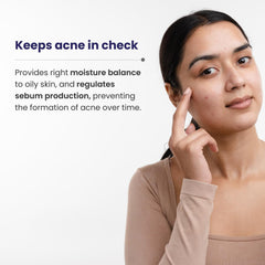 RE' EQUIL Oil Free Mattifying Moisturiser | Boosts Hydration, Refines Enlarged Pores | Prevents Acne Breakouts | For Oily, Acne Prone Skin | 50g