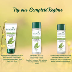 Biotique Morning Nectar Flawless Skin Moisturizer Lotion L Prevents Dark Spots, Blackheads And Blemishes L Visibly Flawless Skin L Nourishes And Hydrates Skin L All Skin Types L 190Ml