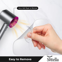 SITTELLA Stainless Steel 10 Pieces Self Adhesive Heavy Duty Nail Photo Wall Hook No Drilling Installation For Use Inside Home & Kitchen, Transparent - Home Improvement from SITTELLA - Shop in Sri Lanka at Arcade.lk