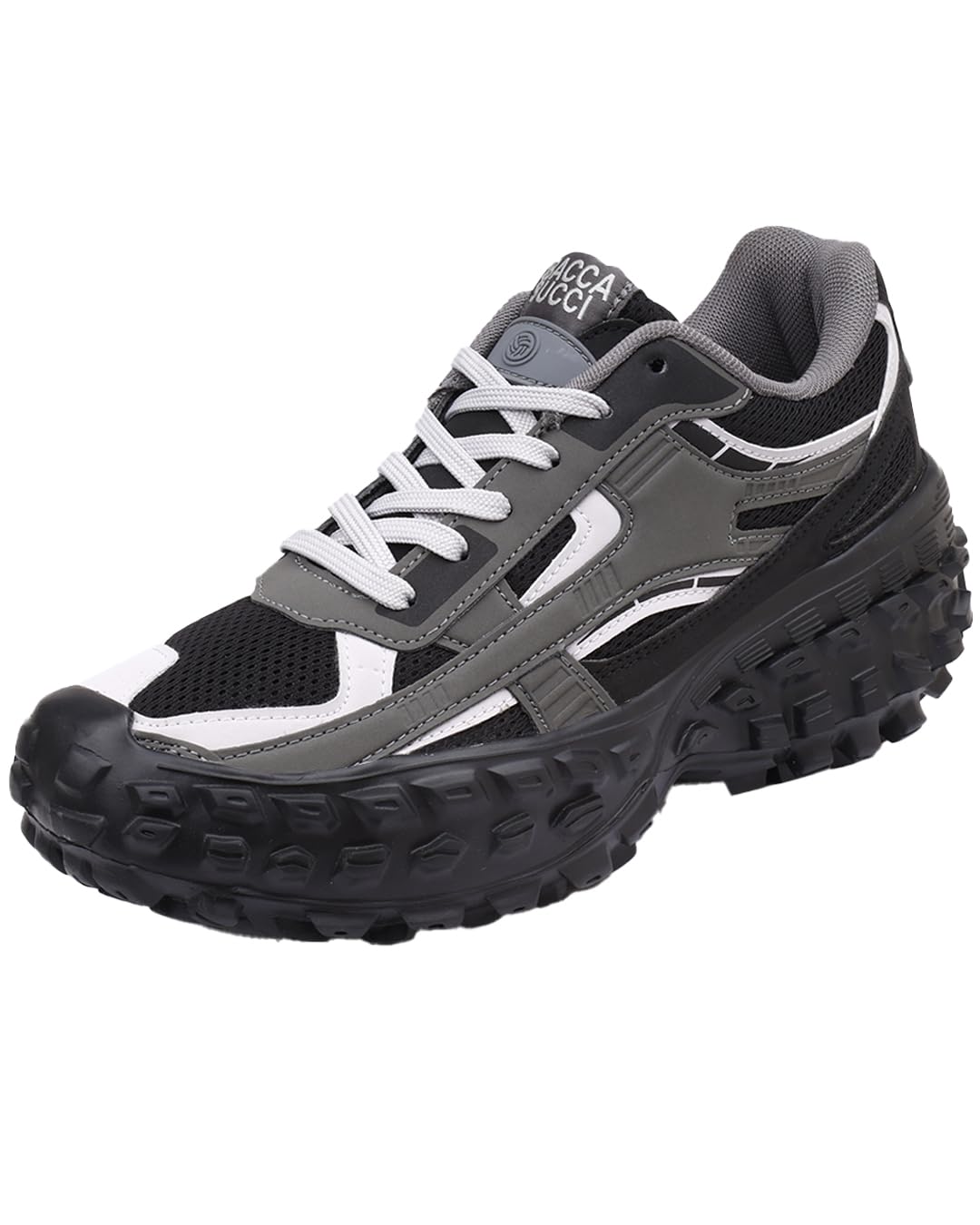 Bacca Bucci Colossus Men's Chunky All-Terrain Sneakers with Rugged Outsole & Ortholite Insole | Outdoor Trail Walking Shoes | Breathable Mesh & Synthetic Uppers