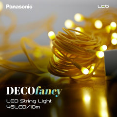 Panasonic Deco Fancy 10 Mtr LED String (Golden)