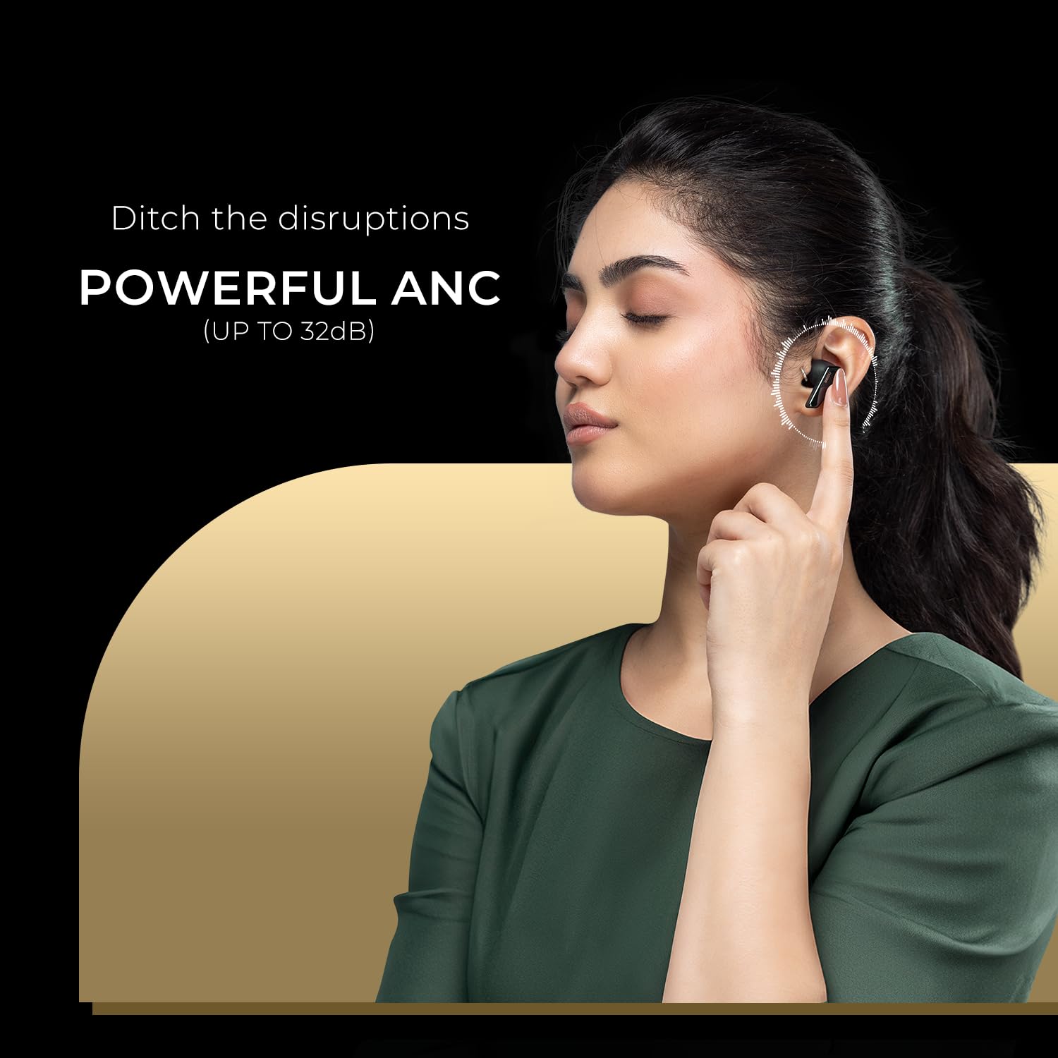 Noise Buds N1 Pro in Ear Truly Wireless Earbuds with Metallic Finish, ANC(Upto 32Db), 60H of Playtime, Dual Pairing, Instacharge(10 Min=200 Min), BT V5.3(Chrome Purple)