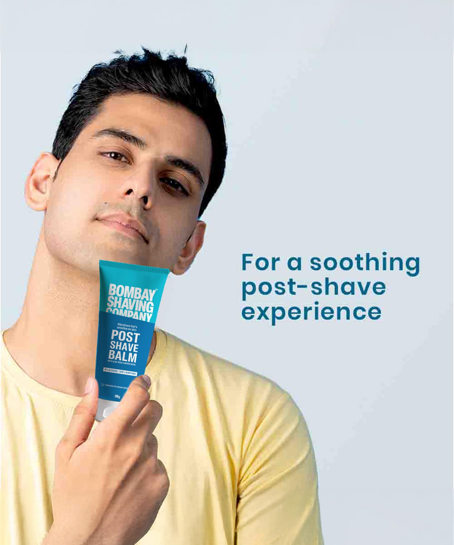 Bombay Shaving Company Post-Shave Balm- After Shaving Lotion with Witch Hazel, Alcohol Free - 100 g | Made in India