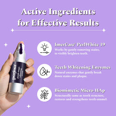 Perfora Purple Magic Whitening Serum-30ml | v34 Colour Corrector For Teeth | Purple Toothpaste For Teeth Whitening | Teeth Stain Remover | Enamel Safe | Apple Peach