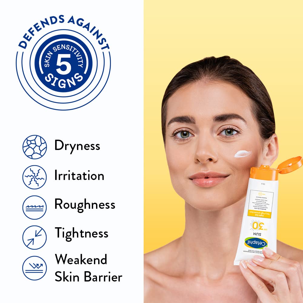 Cetaphil Sun Spf 30 Sunscreen Gel, White, Hydrate & Nourish With Chemical Free Sun Protection,100 ml