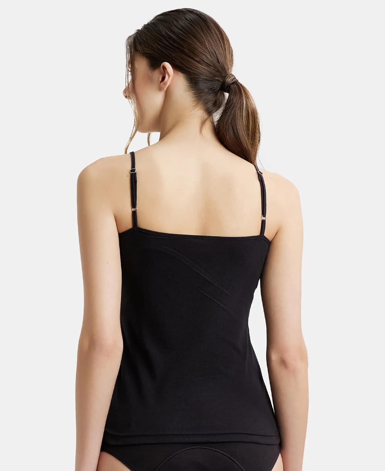 Jockey 1487 Women Super Combed Cotton Rib Camisole with Adjustable Straps