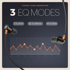 Noise Newly Launched Airwave Bluetooth in Ear Neckband with 50H of Playtime, 3 EQ Modes, ENC for Calling, Low Latency(Upto 50ms), 10mm Driver, BT v5.3(Jet Black)