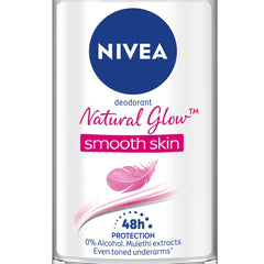 Check price of ​NIVEA Natural Glow Smooth Skin Deodorant Roll On for Women, 50ml (originally Whitening Smooth Skin) in Sri Lanka | Arcade.lk