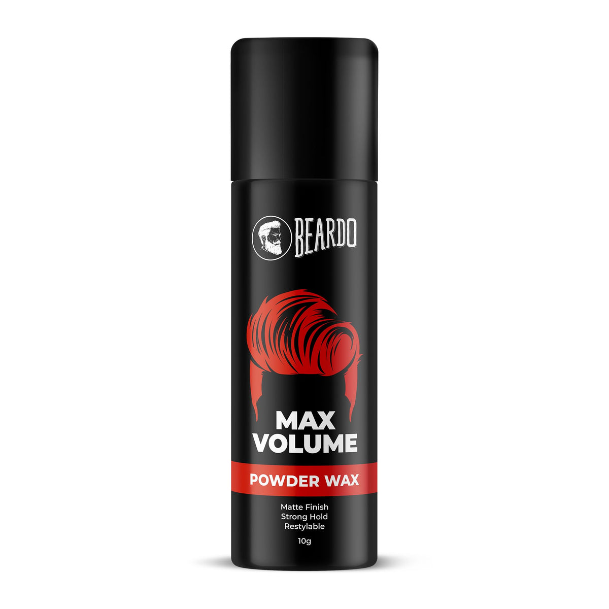 Beardo Max Volume Powder Wax 10 gm | Matte Finish | Strong Hold | Restylable | Hair Styling Wax | Hair Wax Powder For Men