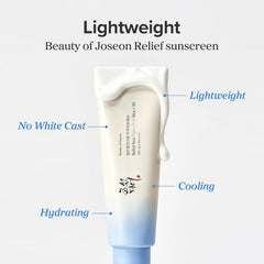 Beauty of Joseon Relief Sun Aqua-fresh Rice + B5, SPF 50+ PA++++ Sun Cream, Moisturizing & Calming Formula, Korean Skincare, 50ml