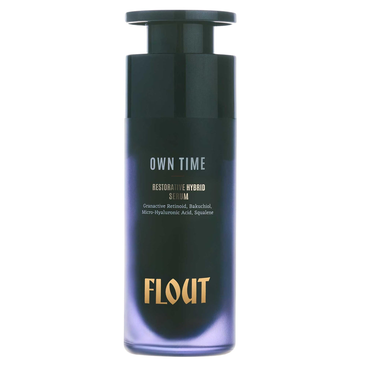 FLOUT Own Time Anti-Ageing Retinoid Night Serum for Face | Targets Fine Lines, Wrinkles, Tone & Texture | Gentle, Non-Irritating | Granactive Retinoid, Bakuchiol & Squalane | All Skin Types | 30 ml