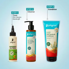 Pilgrim Australian Tea Tree Anti-Dandruff Unscented Conditioner For All Hair Type 200 millilitre | Smoothens Strands & Detangles Hair | Fights and Prevents Dandruff | For Men & Women (Pack of 1)