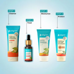 Pilgrim 15% Vitamin C Serum 20ml For Glowing Skin | Advanced Formulation With Ferulic Acid & Vitamin E |Reduces Dark Spots, Pigmentation |For All, Oily, Combination, Normal Skin |Men, Women