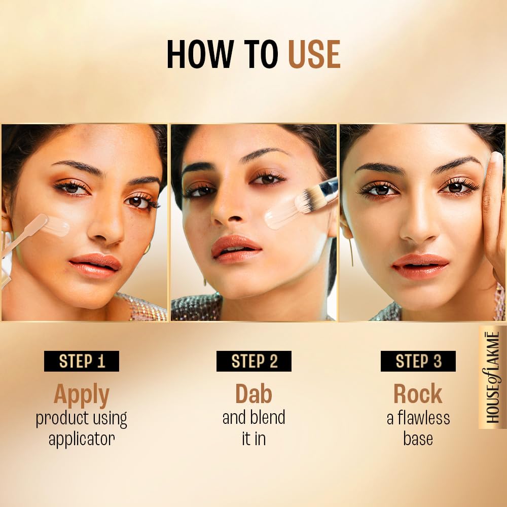 Lakme 9To5 Primer + Matte Perfect Cover Foundation, W320 Warm Caramel, 25 ml
