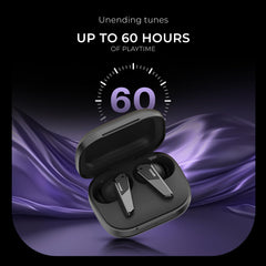 Noise Buds N1 Pro in-Ear Truly Wireless Earbuds with Metallic Finish, ANC(Upto 30dB), 60H of Playtime, Dual Pairing, Instacharge(10 min=200 min), BT v5.3(Chrome Black)