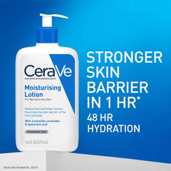 CeraVe Moisturizing Lotion For Normal to Dry Skin (473ml) - Formulated With 3 Essential Ceramides And Hyaluronic Acid | Non-Comedogenic, Oil Free And Fragrance-Free Body Lotion