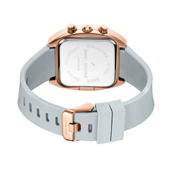 Daniel Hechter Paris Bercy Collection Modern Multi Functional Watch for Men with Square Dial and Silicon Band