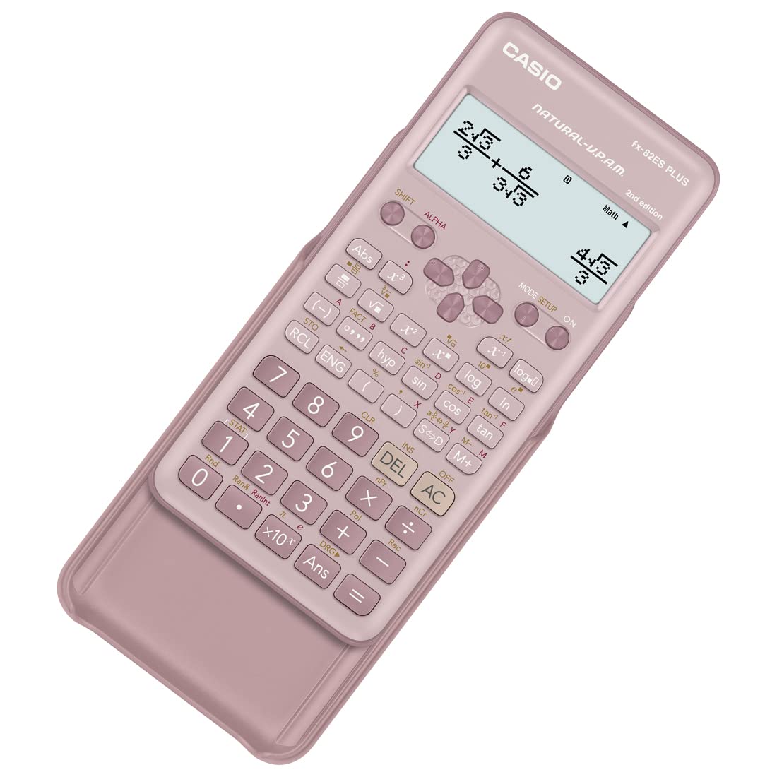 Casio FX-82ES Plus Pink 2nd Gen Non-Programmable Scientific Calculator