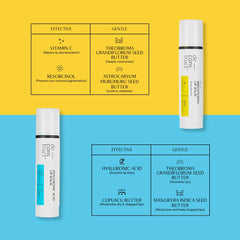 Deconstruct Bright & Hydrate Lip Duo | 1% Vitamin C & 0.1% Resorcinol And 0.2% Hyaluronic Acid & 1% Cupuacu Butter | Lip Balm For Women And Men | 4Gm Each | Pack Of 2, blue