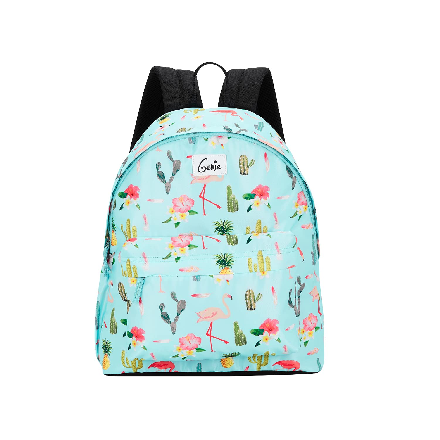 Genie Flamenco Backpacks for Women, 14 inch, Stylish and Trendy Casual College backpacks for girls, Water Resistant and Lightweight Bag for Office and Travelling - Luggage from Genie - Shop in Sri Lanka at Arcade.lk