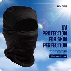 Boldfit Full Face Mask Balaclava for Bikers | Black
