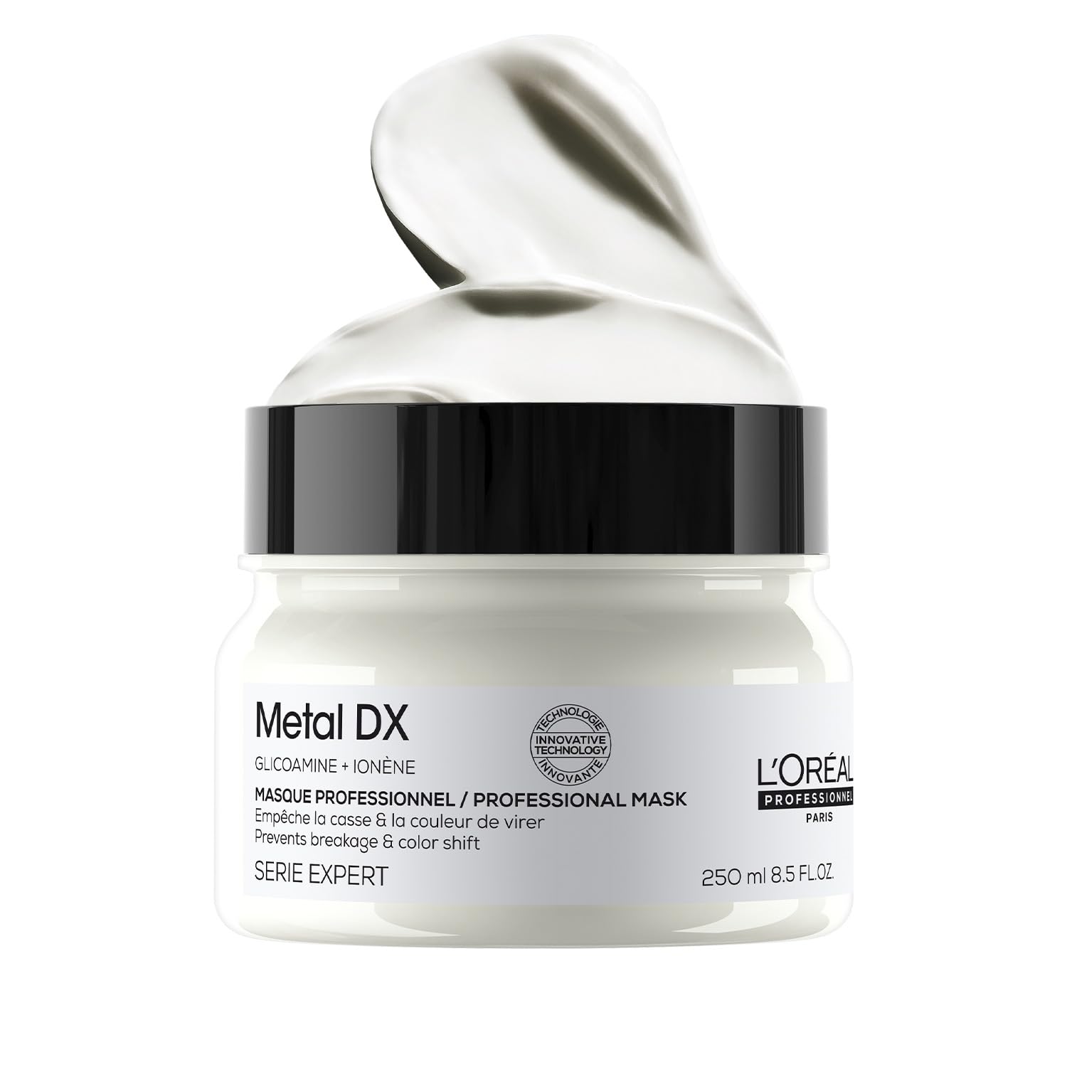 L’Oréal Professionnel Metal DX Anti Breakage Hair Mask| Professional Mask for Less Breakage, 97% less hair breakage in 1 use | With Glicoamine | For Men & Women, 250ml