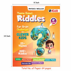 Riddles Book For Kids | 200+ Theme Based Riddles Book For 4+ Years Old | English Interactive Brain Teasing Riddle Activity Book For Growing Kids [Paperback] PW (PW )