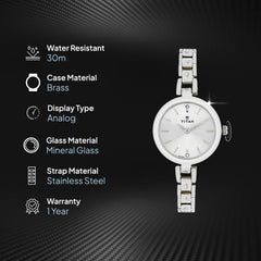 Titan Karishma Analog Silver Dial Women's Watch -NM2598SM01 / NL2598SM01