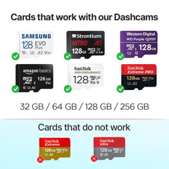 Qubo Car Dashcam Pro X by Hero Group | 3MP 1296P FHD+ Camera | NightPulse Vision | Wide-Angle FOV | Supercapacitor | Built-in Wi-Fi, Mic | App Control | G-Sensor | Up to 1TB Storage | (Midnight Blue)