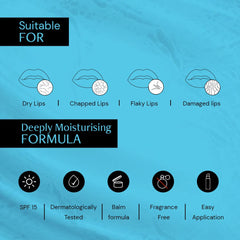 Deconstruct Bright & Hydrate Lip Duo | 1% Vitamin C & 0.1% Resorcinol And 0.2% Hyaluronic Acid & 1% Cupuacu Butter | Lip Balm For Women And Men | 4Gm Each | Pack Of 2, blue