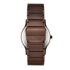 TIMEX Men Stainless Steel Brown Round Analog Dial Watch- Tw000R461, Band Color-Brown