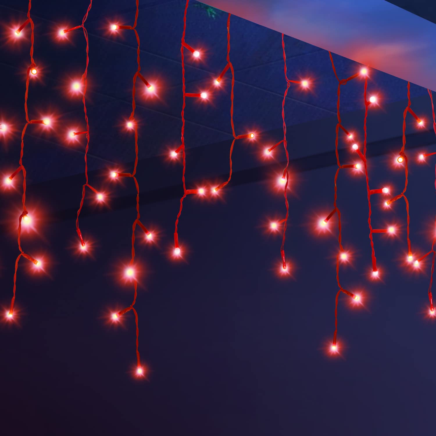 PHILIPS Starlit 12 Meter 72 LEDs String Light for Decoration | Festival LED String Light for Diwali, Christmas and Home Decoration, Red
