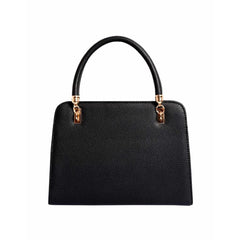 Lino Perros Black Faux Leather Handbag (Black)