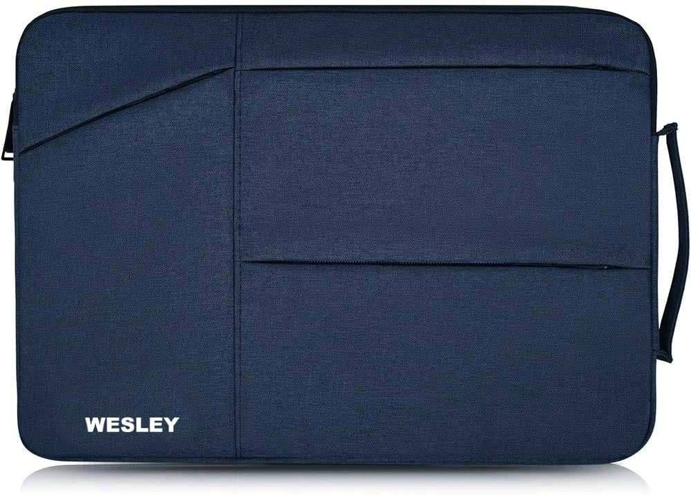 Wesley Aura Laptop Sleeve Computer Carrying Case Compatible for 15.6 Inch laptops (Blue)