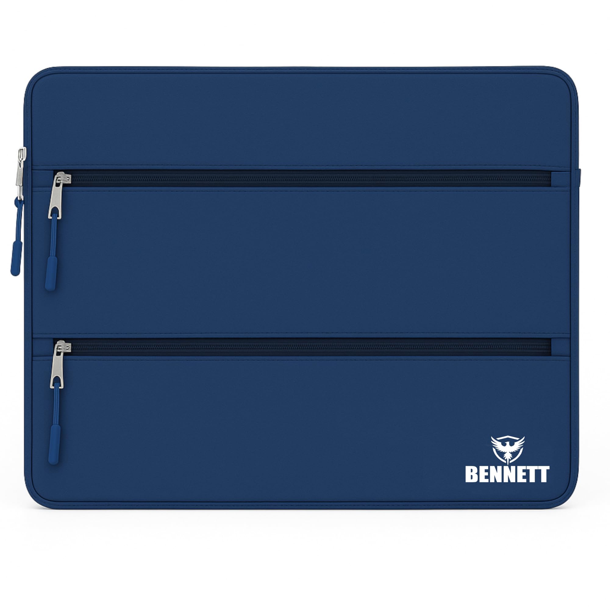 Bennett Drax Water Resistant Laptop Sleeve for 14 inches laptops Case Cover Pouch 14-14.3 inch with Oxford Fabric Dell/Lenovo/ASUS/Hp/LOQ/MacBook/thinkpad/ideapad/magicbook/Legion/vivobook (Blue)