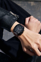 Daniel Hechter Paris Bercy Collection Modern Chronograph Watch for Men with Square Dial and Silicon Band-DHM1001