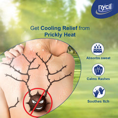 Nycil Germ Expert Cool Gulabjal Prickly Heat and Cooling Powder - 400 g | Get Relief from Skin Problems