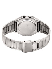 Casio Vintage A-158WA-1Q Digital Grey Dial Unisex Watch Silver Metal Strap (D011)