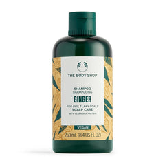 The Body Shop Ginger Anti-Dandruff Shampoo | Clears Flakes & Calms Scalp | With Ginger & Birch Bark Extract | For Healthy Hair Growth | For Dry, Flaky Scalps | 250ml