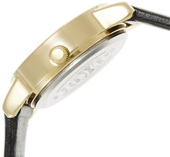 Sonata Quartz Analog Black Dial Black Leather Strap Watch for Women - NT8976YL03W