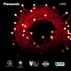 Panasonic Plastic Deco Fancy 10 MtrLED String Light (Red)