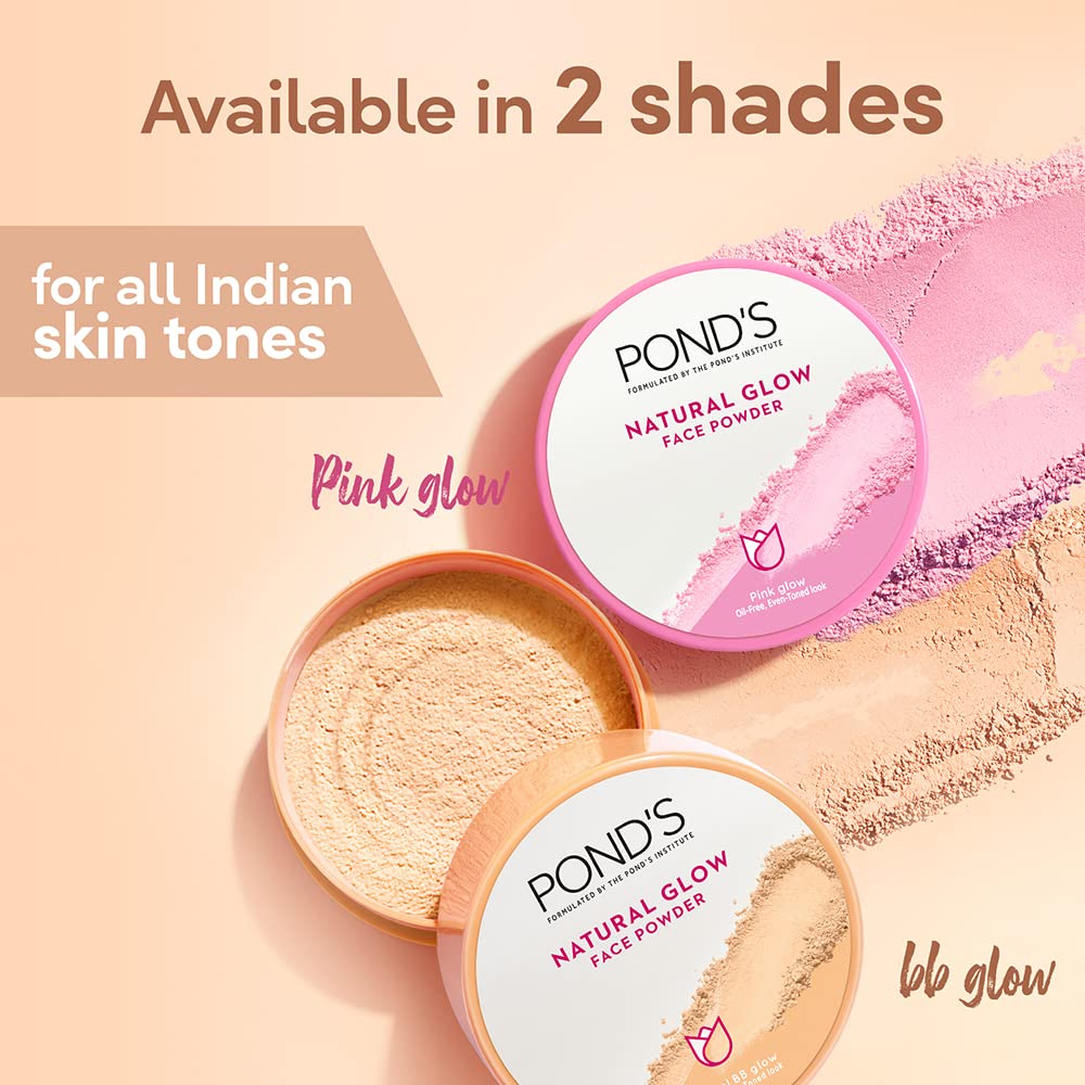 POND's Natural Glow Face Matte Powder For Normal Skin, Bb Glow - 30G, Pink - Beauty from POND'S - Shop in Sri Lanka at Arcade.lk