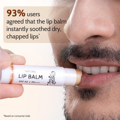 Chemist At Play's Natural Lip Balm| Repairs Chapped Lips Brightens Dark Lips | 1% Kojic Acid| SPF 50 PA++++| For men and women| 4.5gm