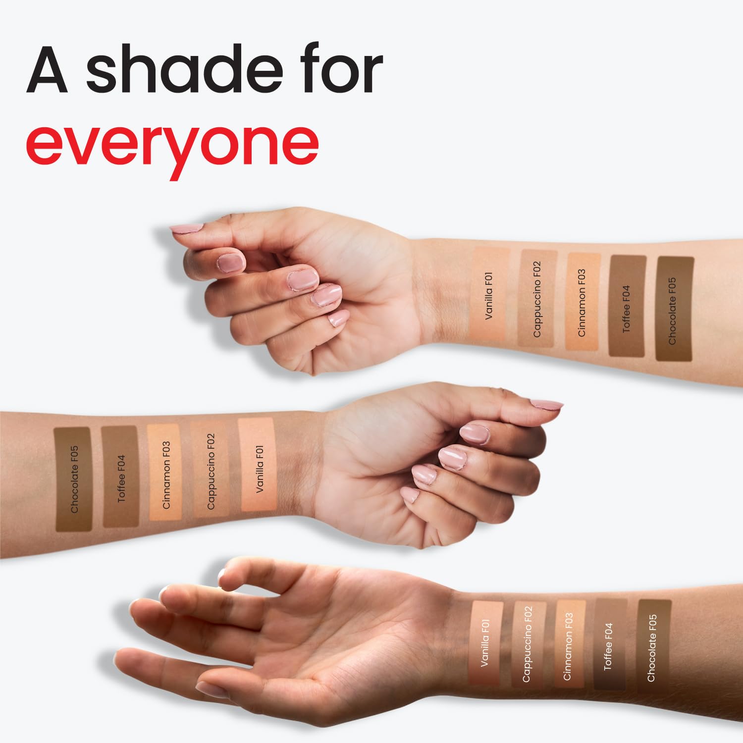 Color Cupid Truly Me Liquid Foundation | High Coverage, Easy Blend | Everyday Comfort, Longwear, Second skin finish | Triple power of Niacinamide, Ceramides and Hyaluronic Acid | Vanilla | 30ml