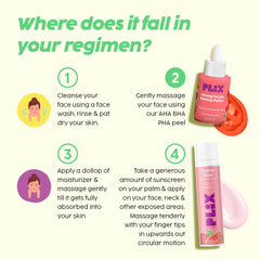 PLIX - THE PLANT FIX 25% AHA+ 2% BHA + 5% PHA Pomegranate Peeling Potion For Glowing & Even Toned Skin, Gentle Exfoliation & At-Home Facial | For Women & Men | 30 ml (pack of 1)
