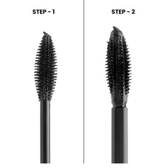 MARS Double Trouble Volumizing and Lengthening Mascara | 2-in-1 Mascara for Women | Long Lasting (15 ml) (Black)