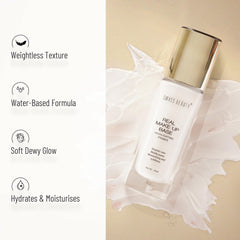 Swiss Beauty Real Makeup Base Highlighting Primer | Skin-Hydrating Poreless Primer With Natural Glow Finish For Face Makeup | Shade - 03 Pink Tint, 32Ml