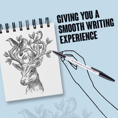 Reynolds 045 Ball Pen SET - 10 Black PENS WITH COMFORTABLE GRIP |BLACK BALL PENS FOR WRITING | PEN FOR STUDENTS & OFFICE STATIONERY | 0.7 mm TIP SIZE