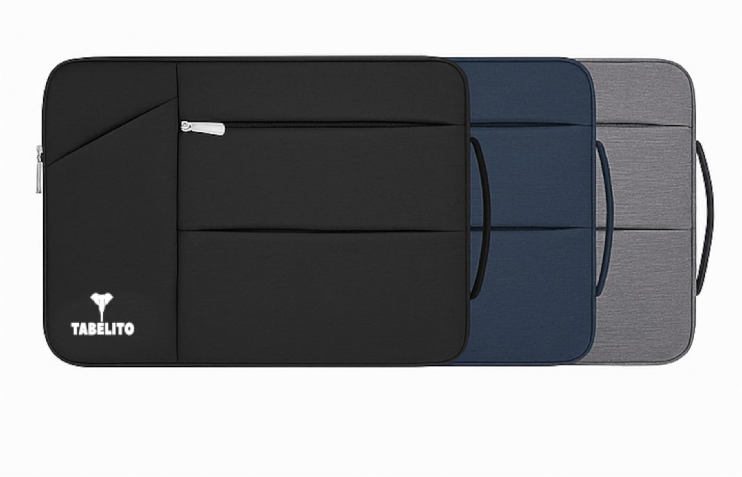 Tabelito Hybrid Polyester Foam, Nylon Laptop Bag Sleeve Case Cover Pouch for laptops (Black, 15.6 Inches/39.6Cm)