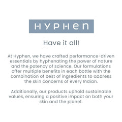 Hyphen Resurfacing 10% AHA BHA PHA Exfoliator | Instant Exfoliation with 20% Pineapple Extract | Leave-on Serum | Smoothens Texture, Unclogs Pores, Non-irritating | Facial Serum for Men & Women - 50ml